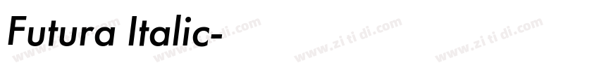 Futura Italic字体转换 Futura Italic字体转换